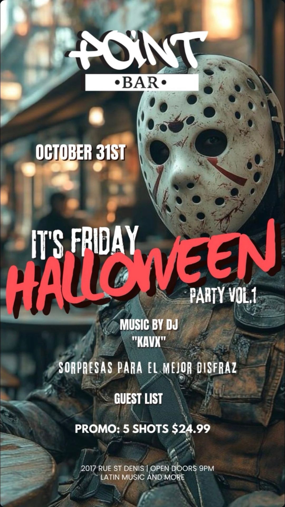 Halloween Point Bar Montreal