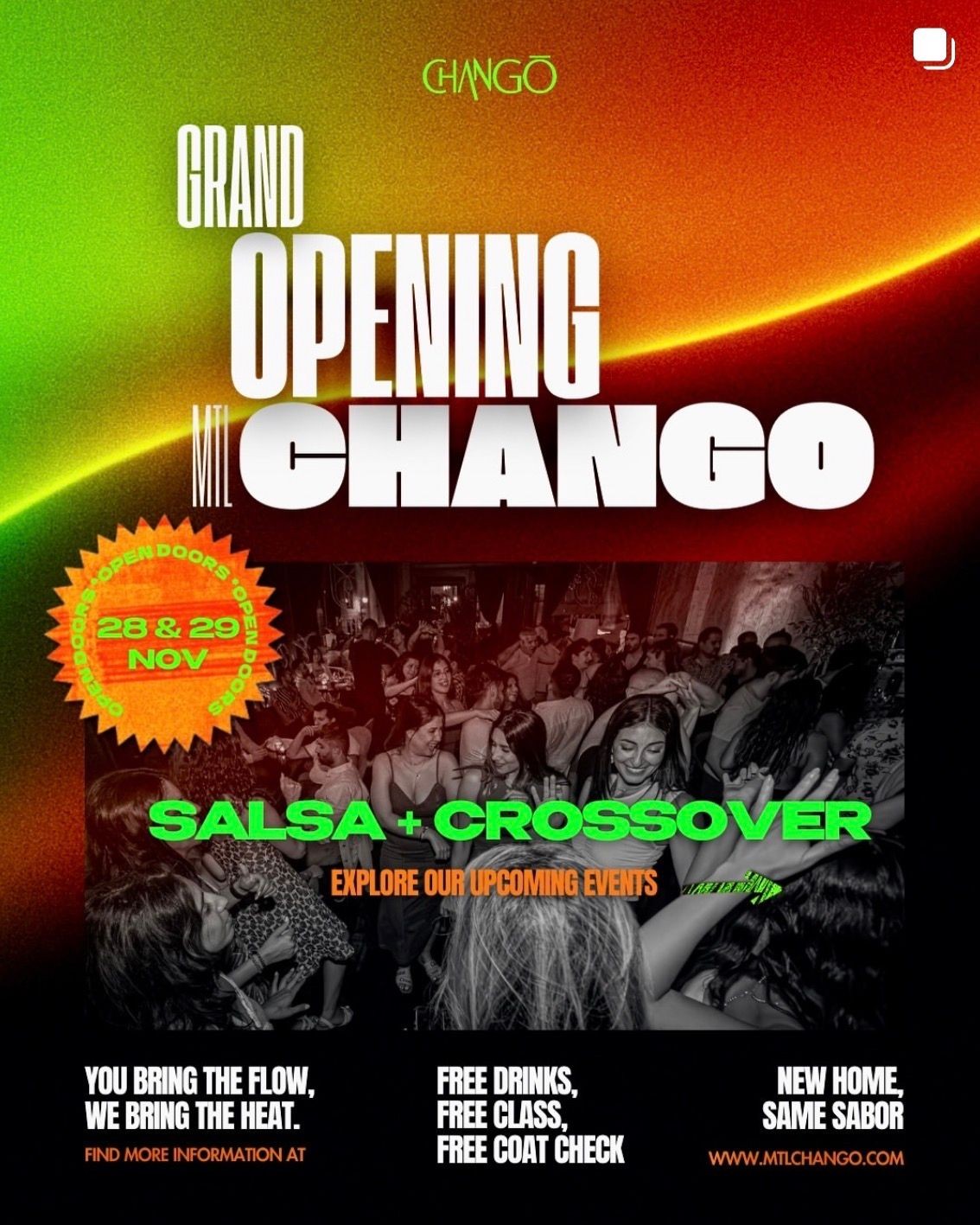 Opening Chango en Montreal