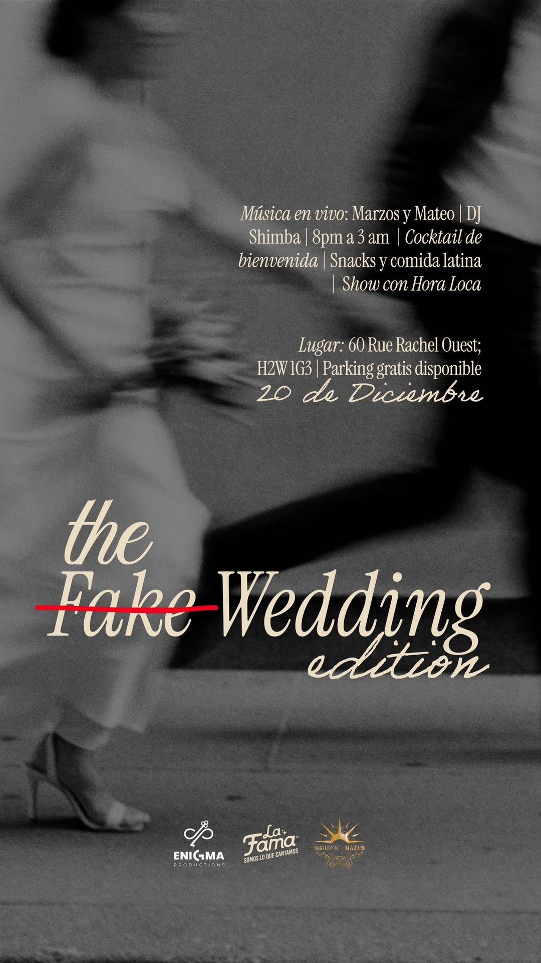 The Fake Wedding Montreal by La Fama