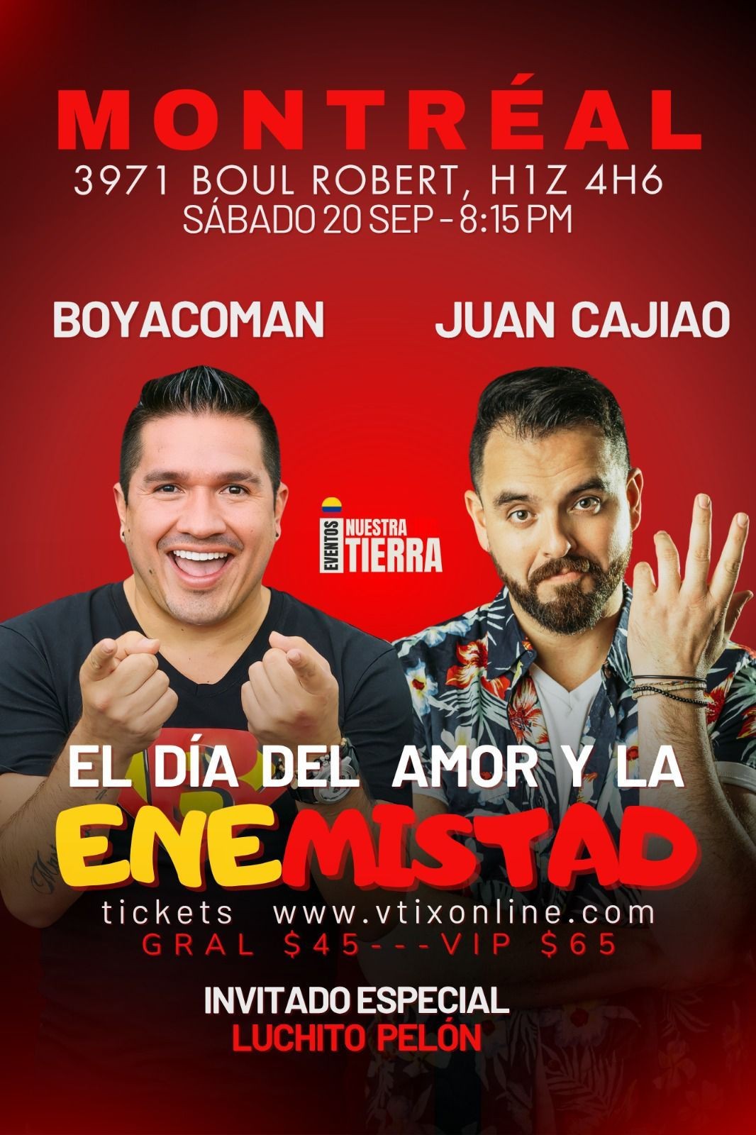 Boyacoman Juan Cajiao Montreal comedia