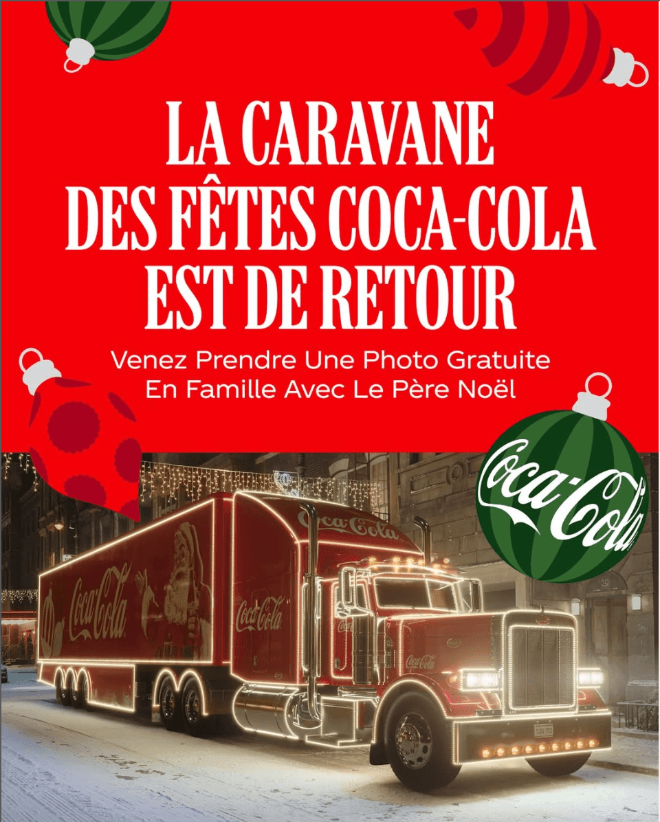 La caravane des fetes Coca Cola Montreal
