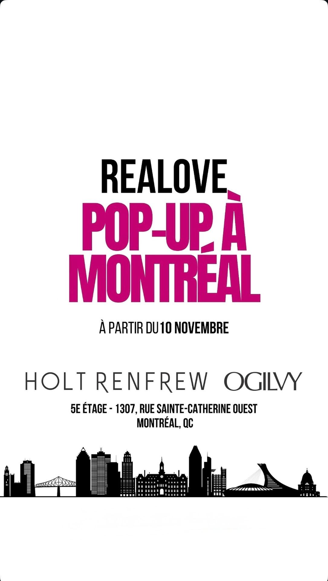 Pop-Up Montreal Holt Renfrew Ogilvy