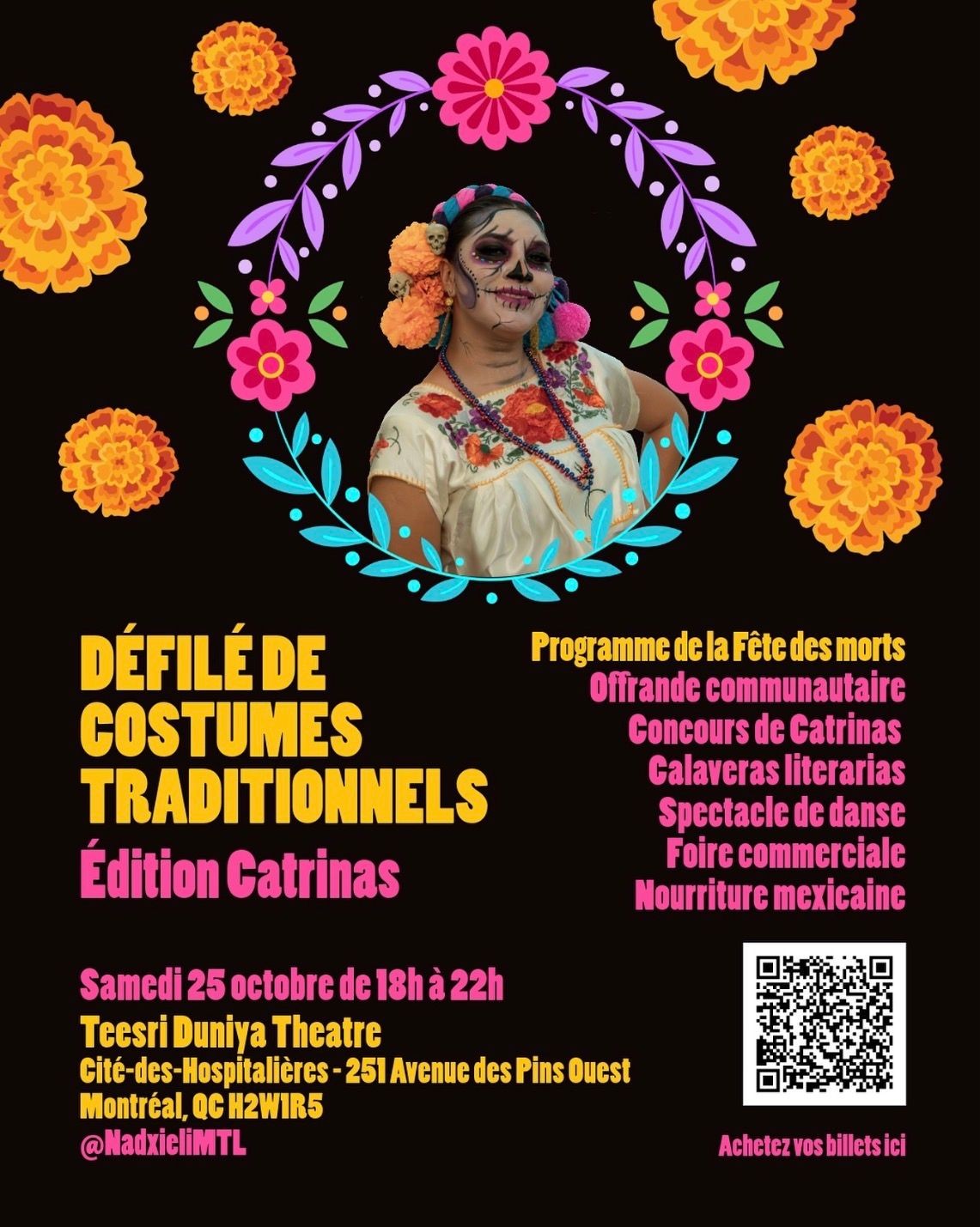 Desfile de vestidos tradicionales: Edición Catrinas