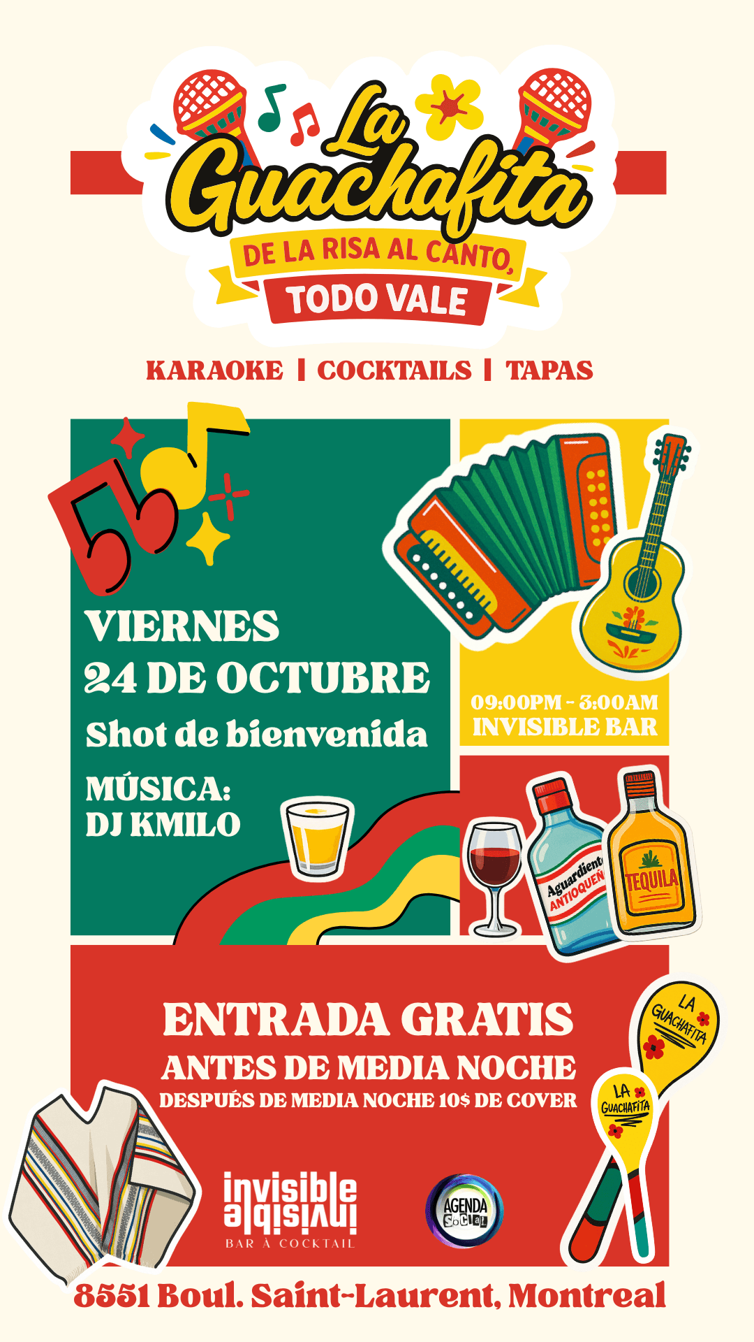 La Guachafita en Invisible Bar Montreal