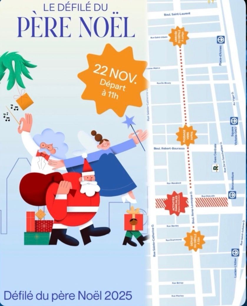 Desfile du pere noel Montreal