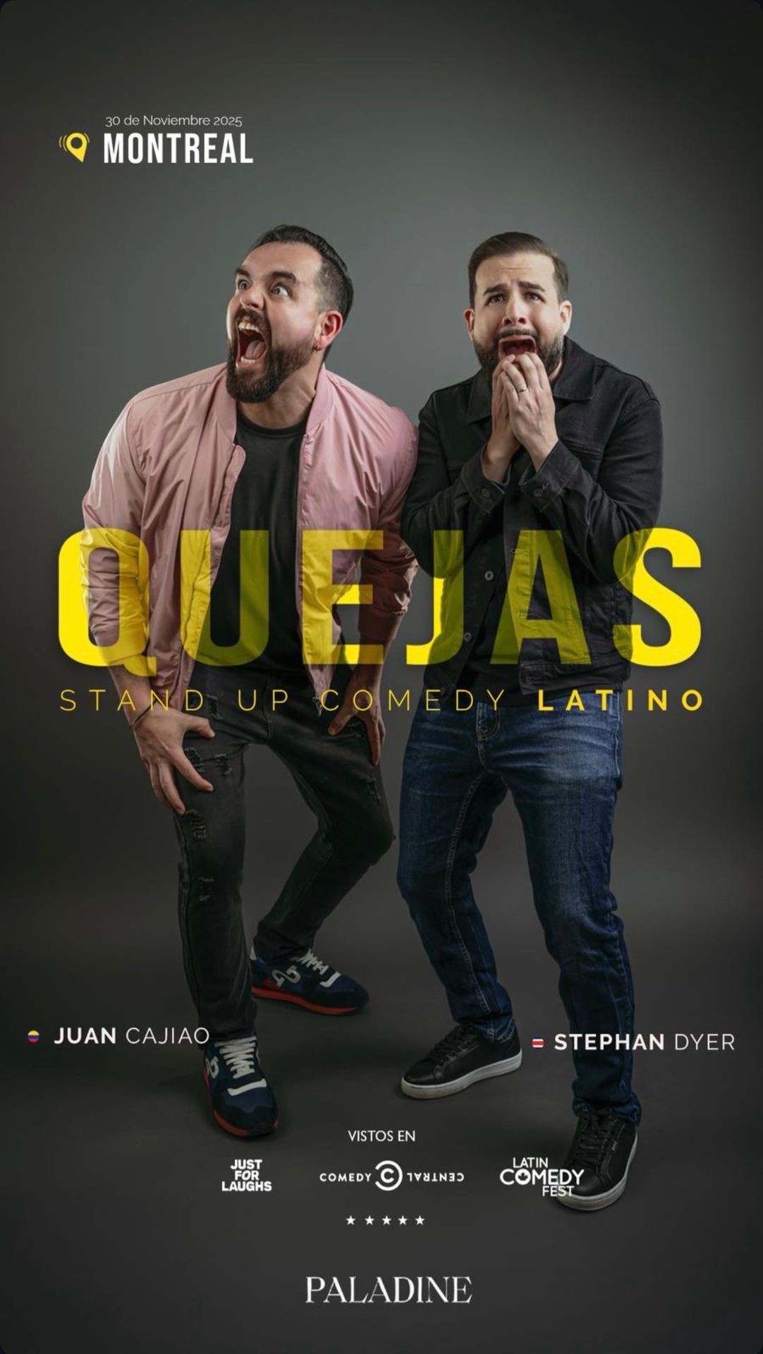 Quejas stand up comedy latino en montreal